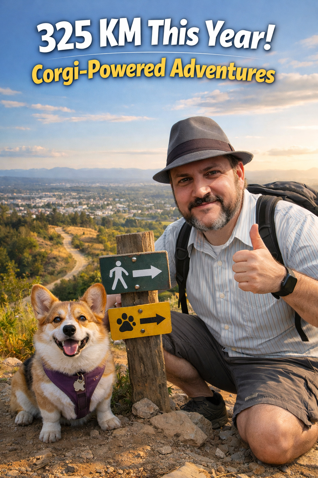 325 KM This Year… Powered by One Very Persistent Corgi