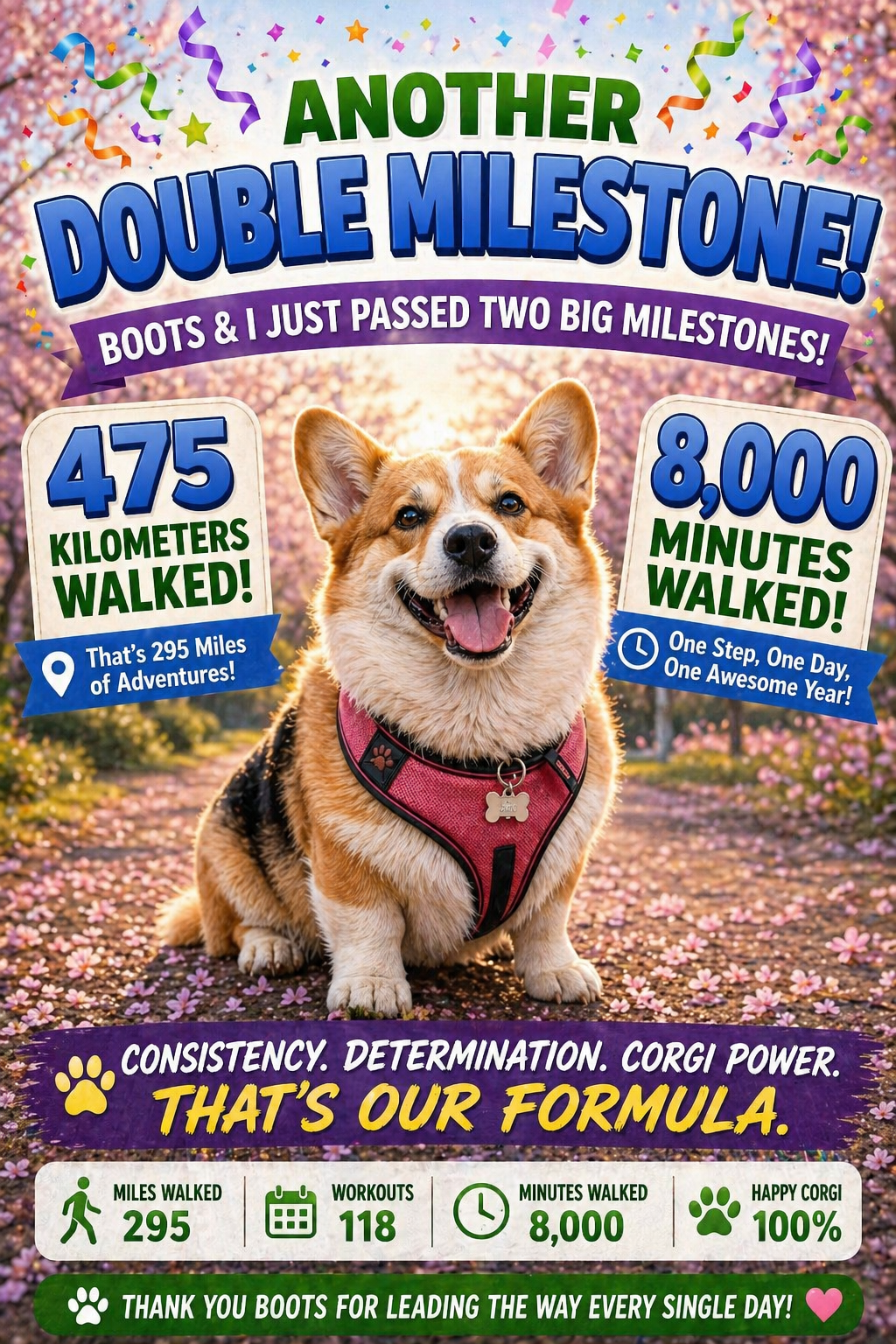 Double Milestone… Again? 475km & 8,000 Minutes